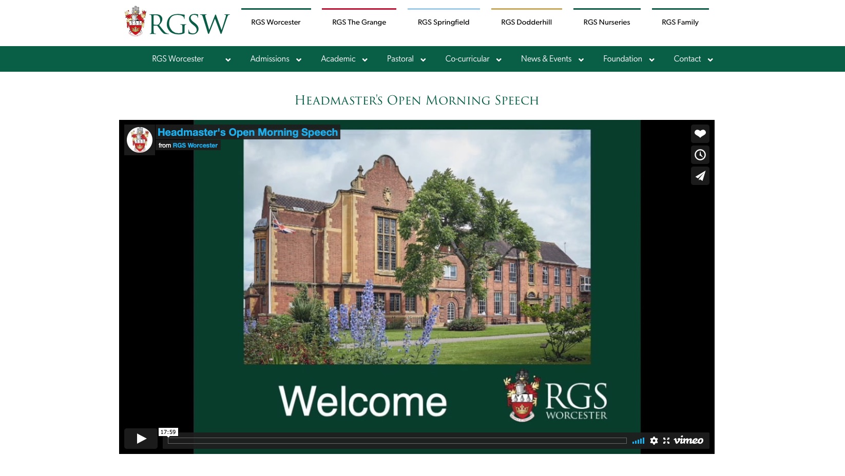 Welcome to RGS Virtual page