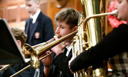 RGS Worcester pupils performing in music concert