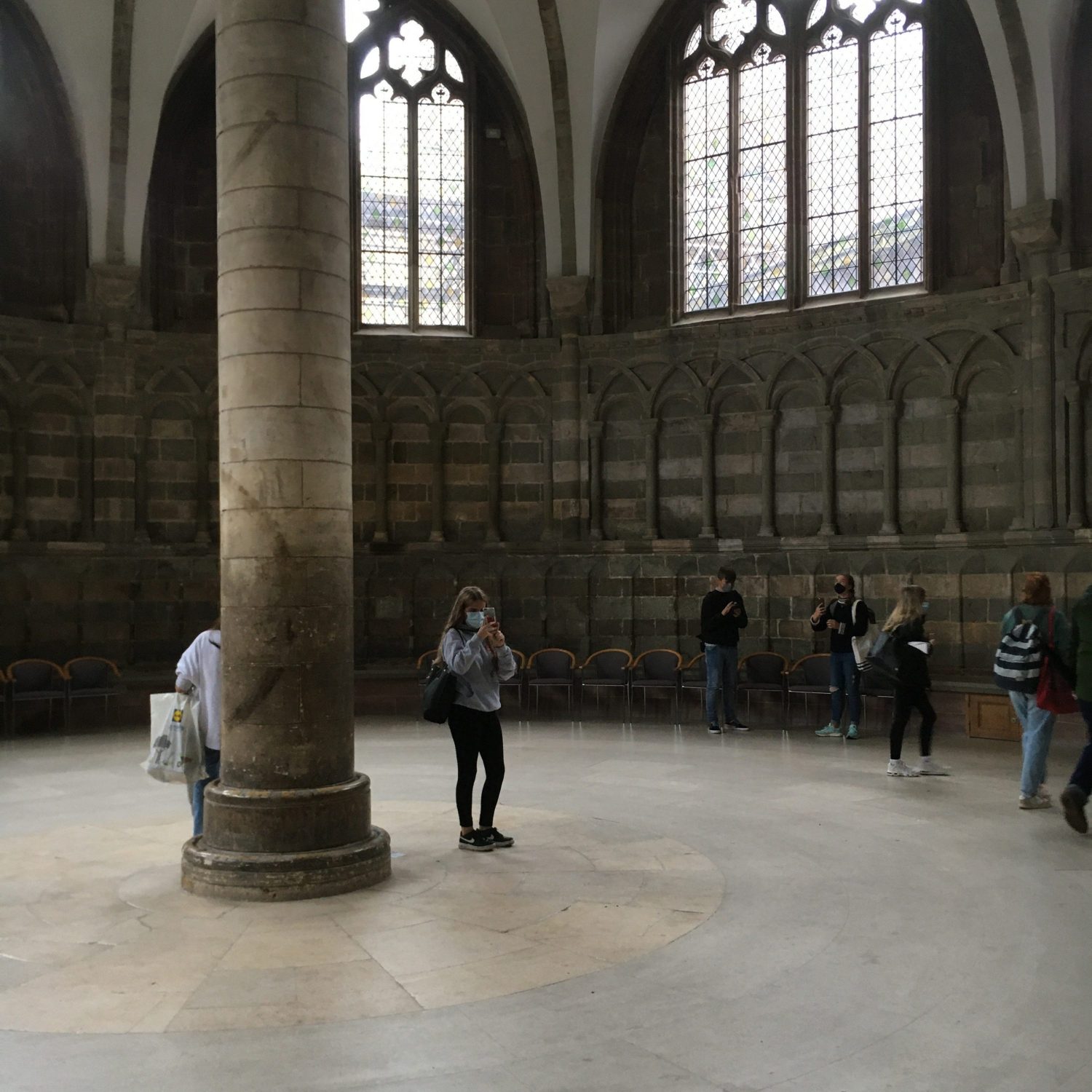 Researching and sketching at Worcester Cathedral