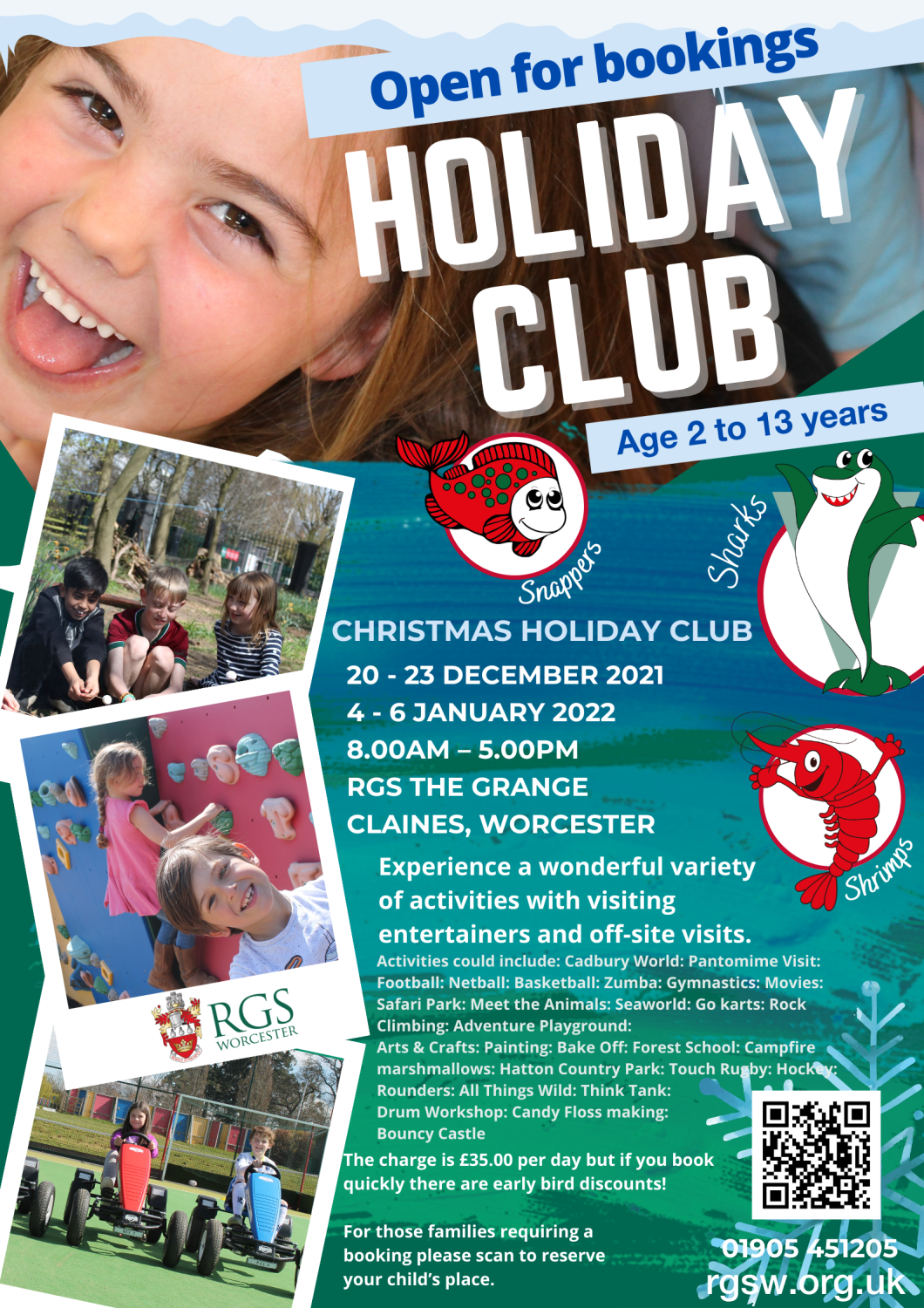 Winter fun at the RGS Holiday Club 