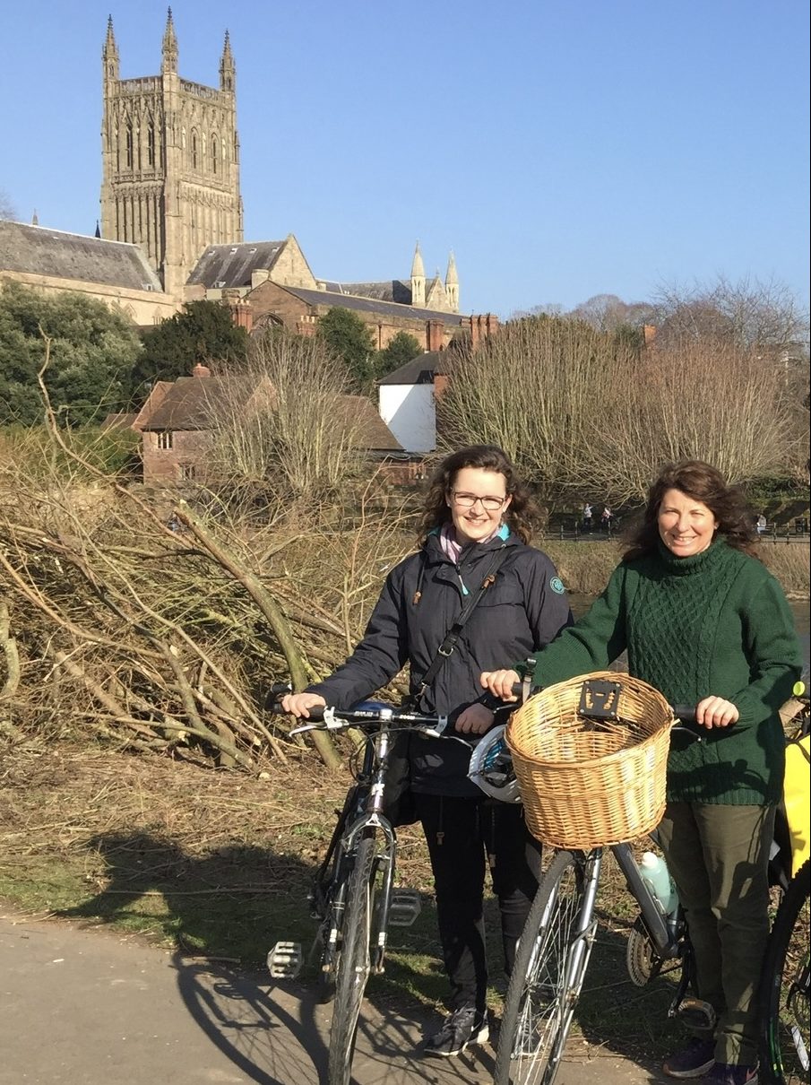 Frau Ricarda Schinköthe with Dr James in Worcester, 2019