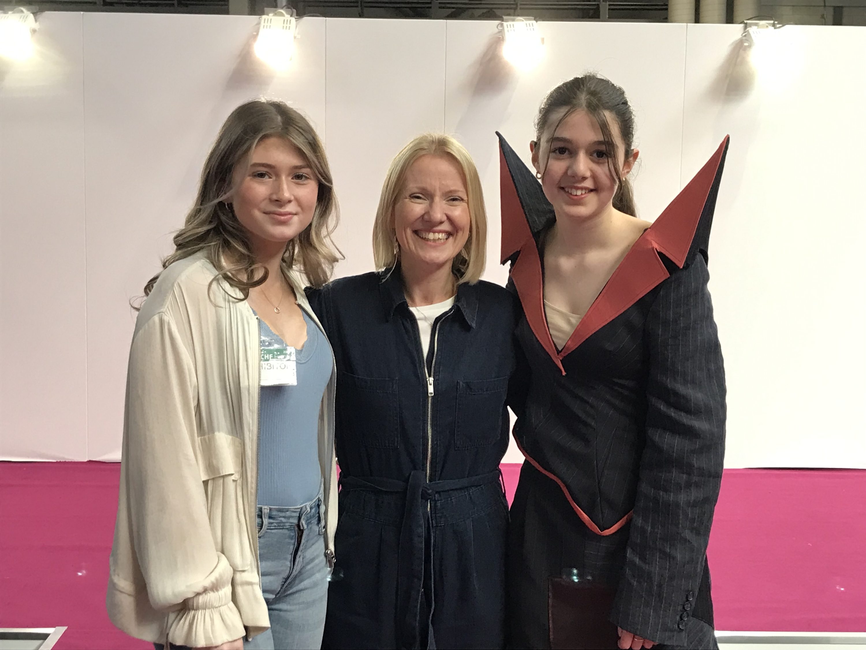 Mrs Bishop with winners, Emily and Grace Mrs Bishop with winners, Emily and Grace