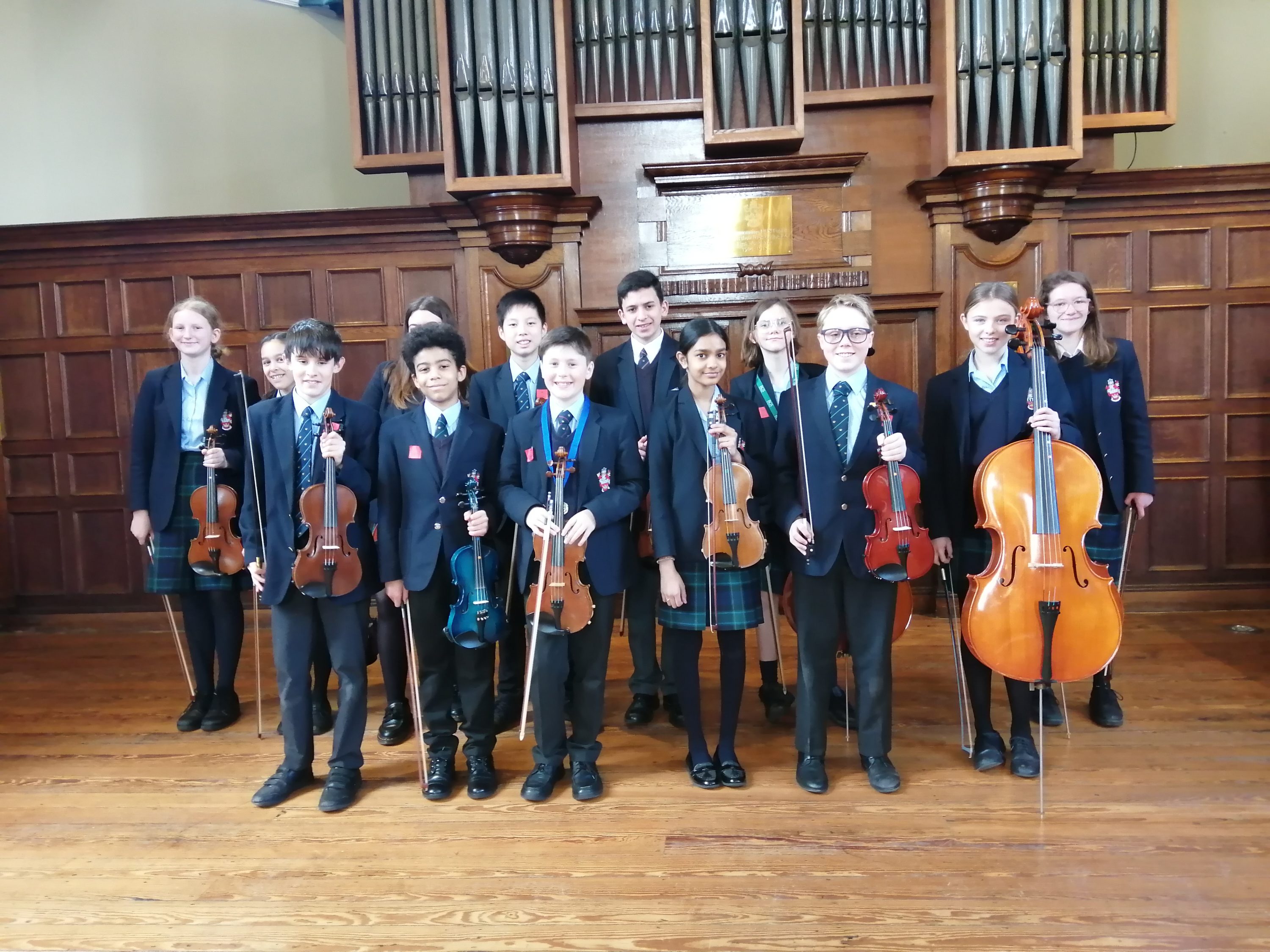 RGS Intermediate String Ensemble at Worcester Competitive Arts Festival 2022
