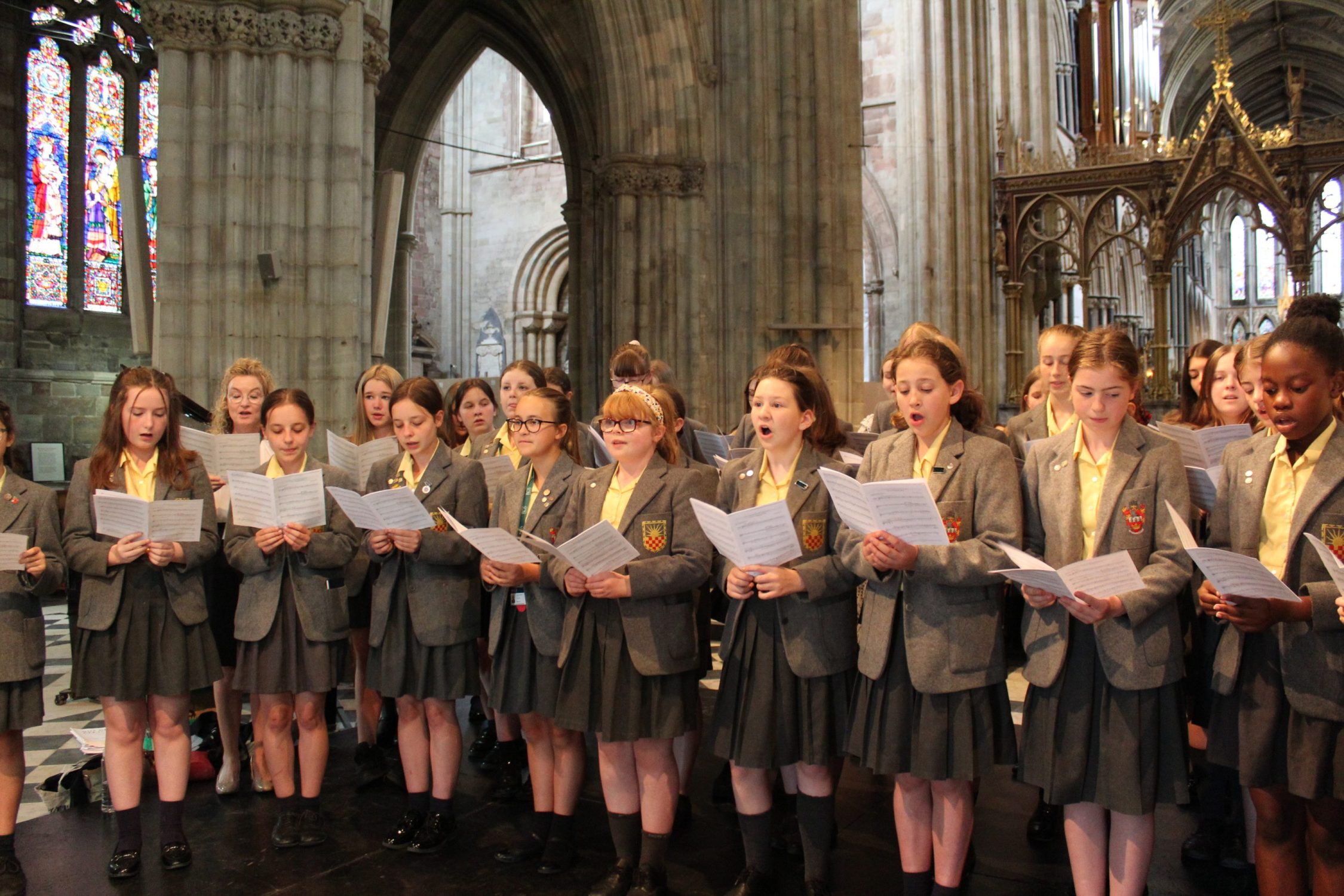 RGS Dodderhill Choir at the 2022 Commemoration Service