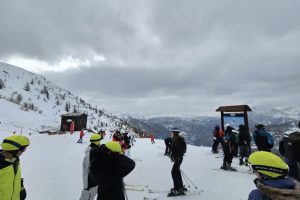 Skiing in Sestriere