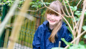 RGS Dodderhill Nursery in Droitwich, child outside