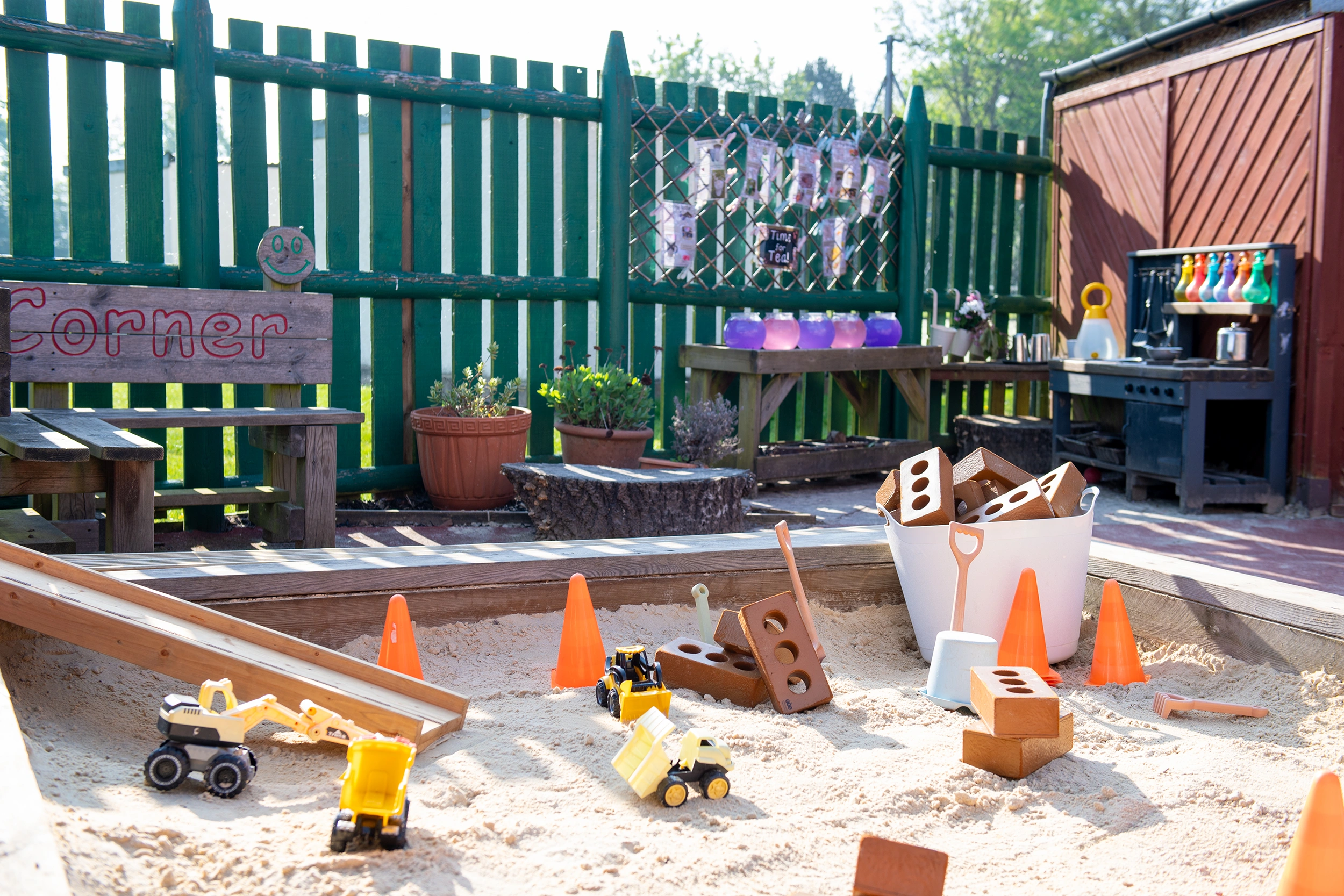 Play corner at Dodderhill Nursery